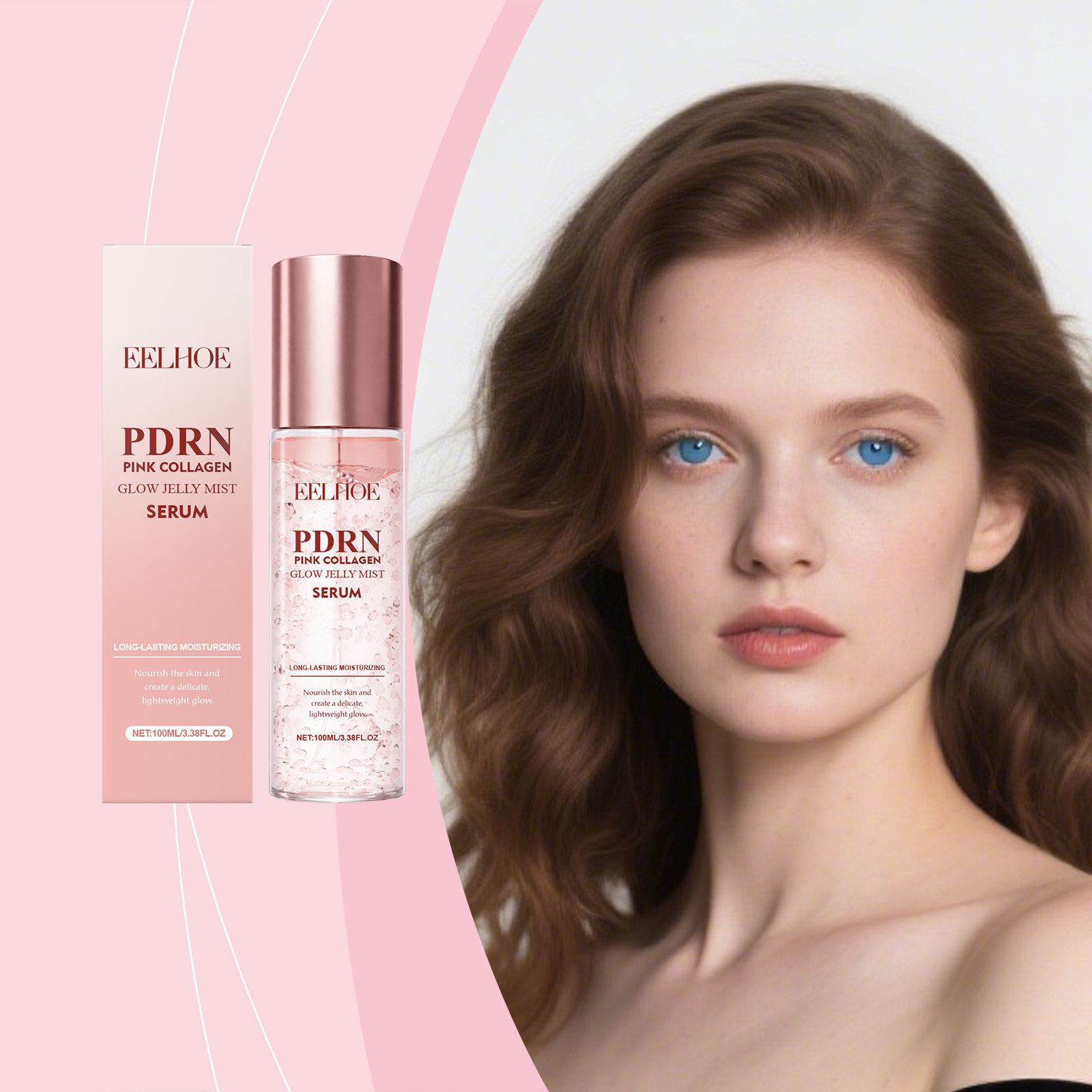 Essence Serum Toner - Коллагеновый спрей-эссенция для лица: разглаживающий, осветляющий,