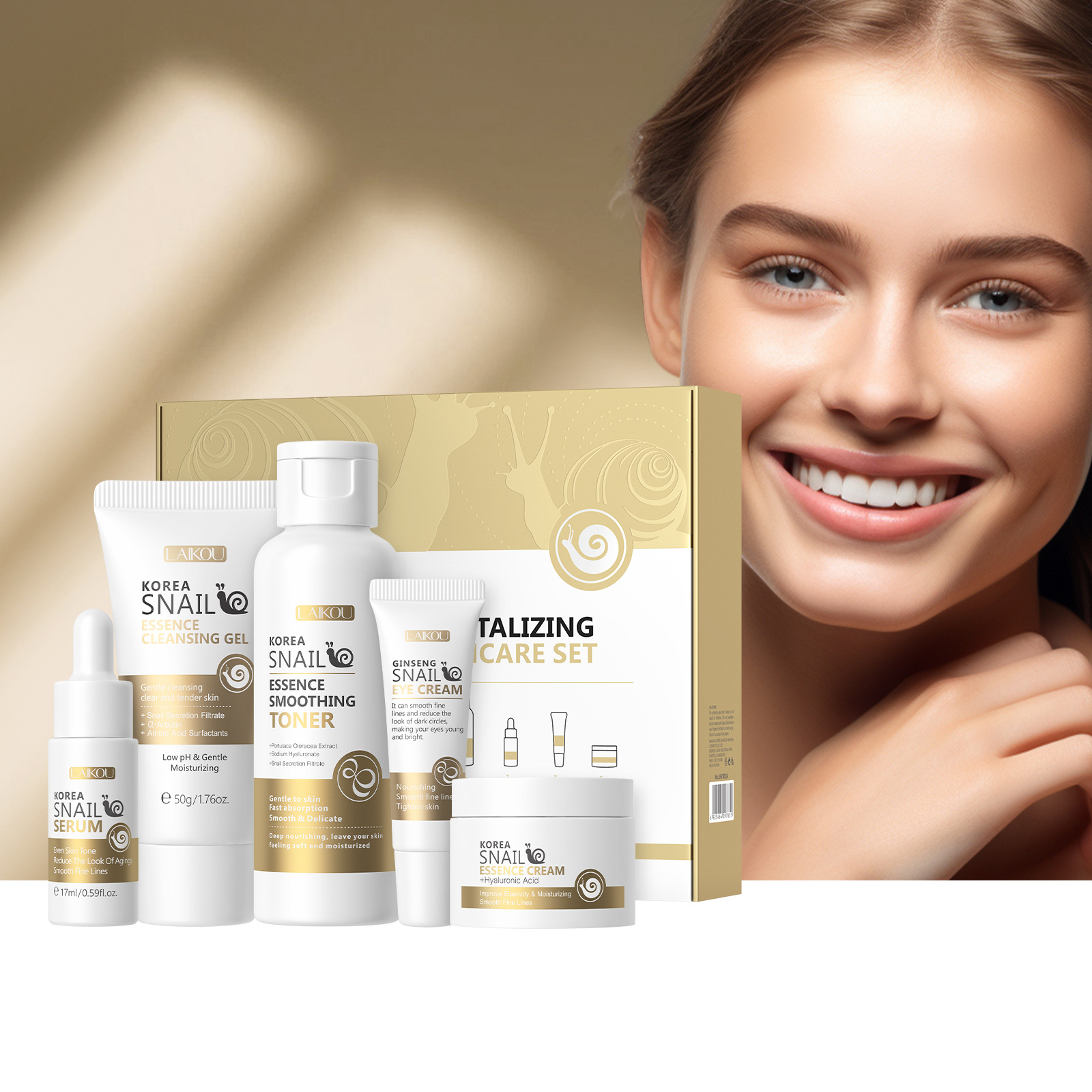 Essence Serum Toner - 5 шт. в упаковке, корейский набор