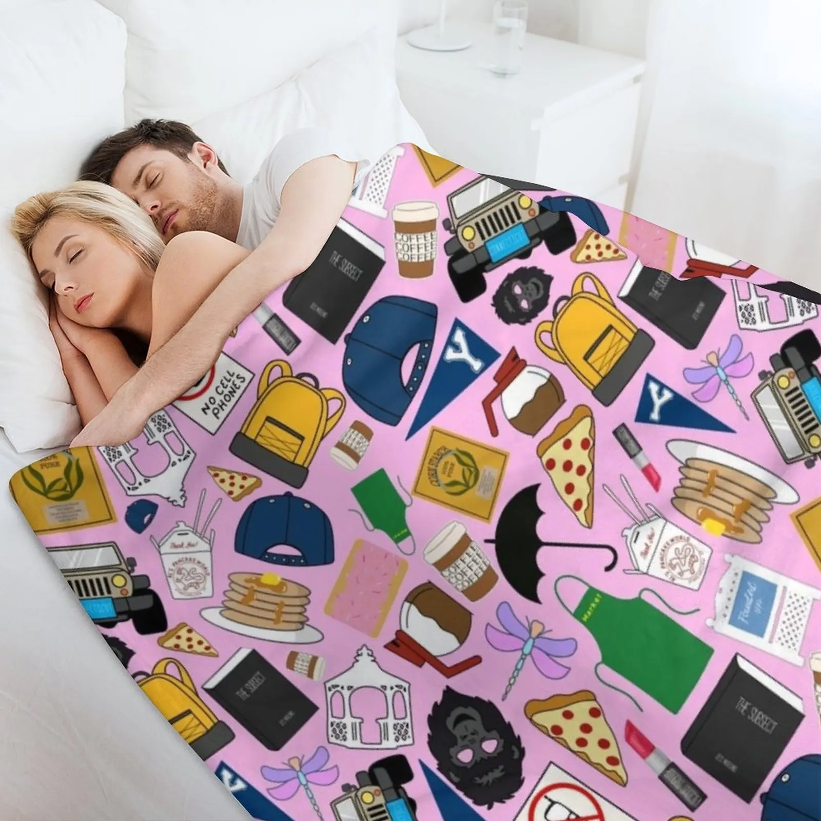 Плед с узором в виде вееров, р – обзор и цена Sleeping Pack Overnight